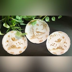 Set of 3 Vintage Andrea by Sadek Made in Japan Decorative Plates w/ Bird Design